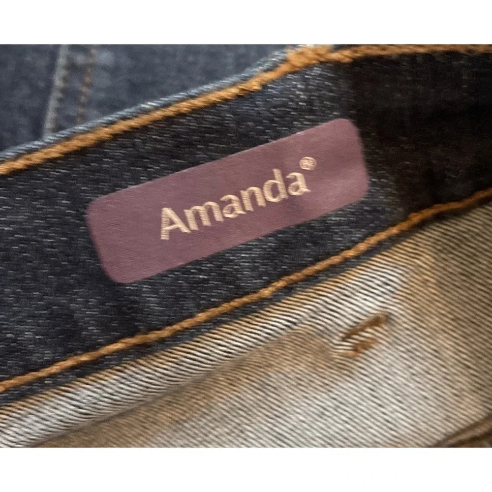 Gloria Vanderbilt Denim Jeans Amanda Blue Dark Wash Women's 24W Tapered Leg NWT
